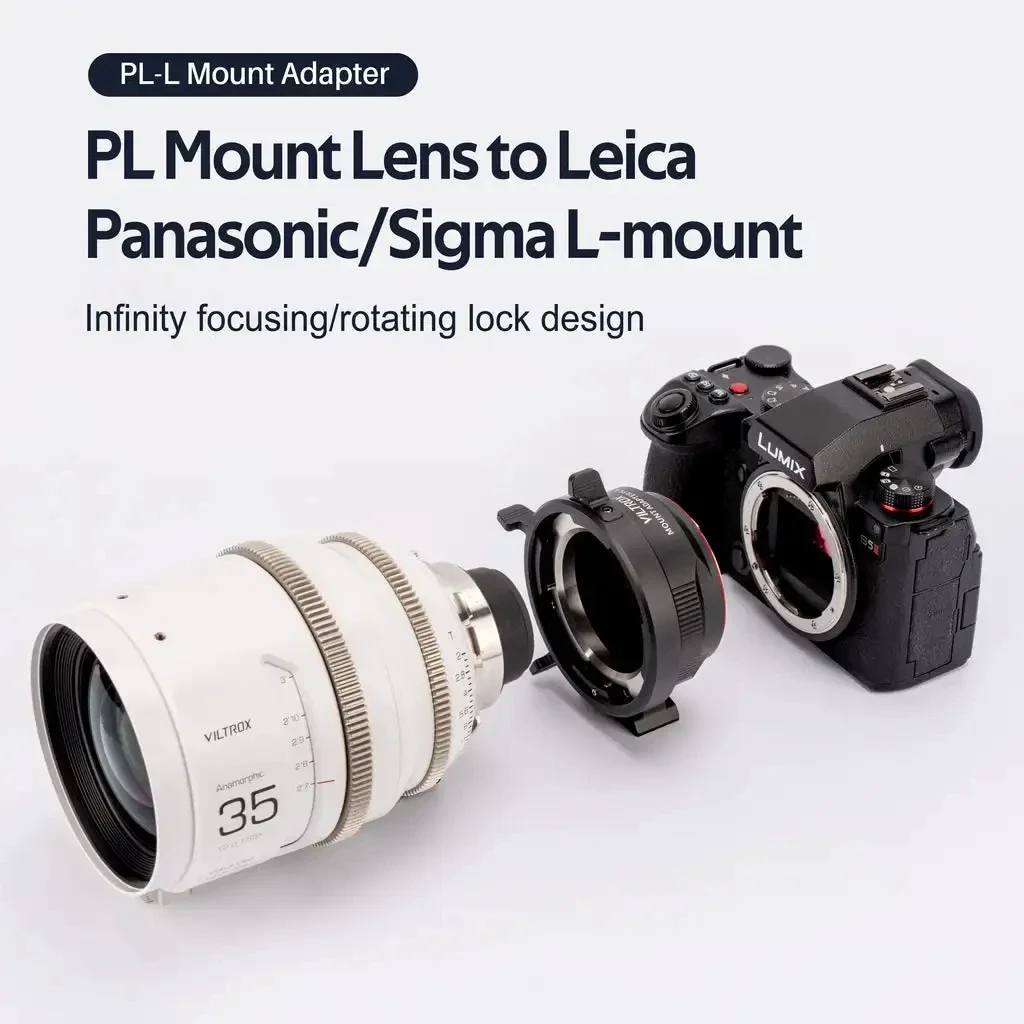 Viltrox PL-L Mount Adapter Detachable Base For PL Mount Lens Transfer to Leica Panasonic Sigma L-mount Cameras