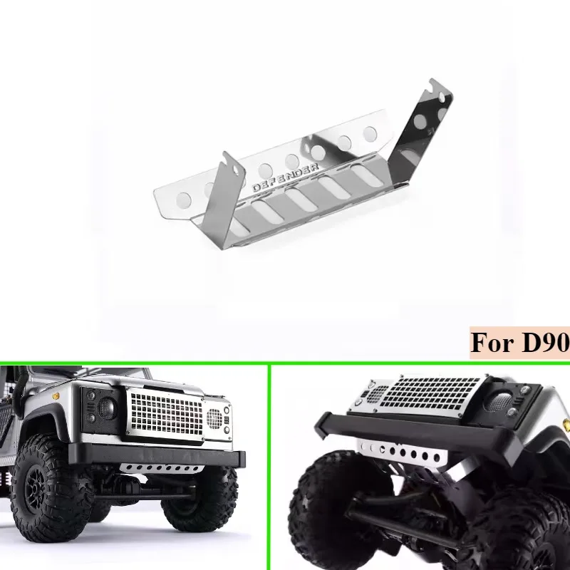 Chassis Front Fender Front Bumper Armor Bottom Protector for 1/12 RC Crawler Car Mangniu Mn99s Land Rover Defender D90 Modifieds