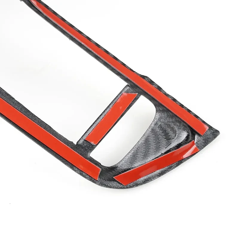 ABS Carbon Fiber Car Door Window Glass Switch Button Armrest Panel Cover Trim For Audi A3 8V 2015 - 2020 Interior Accessories