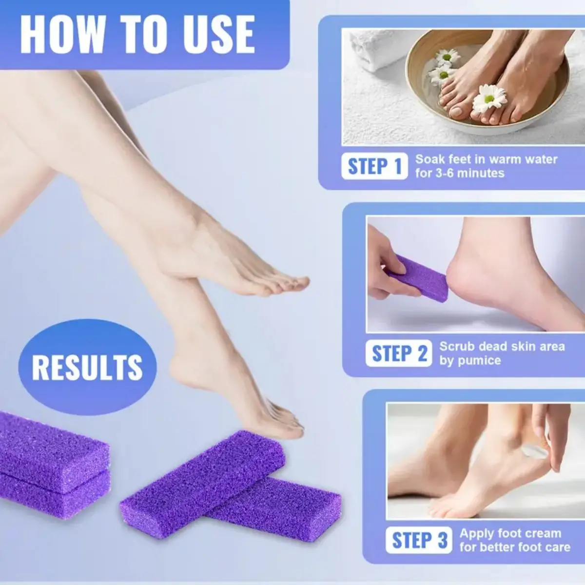 Ensemble de pierres de verre violet pour épurateur de pieds, dissolvant de callosités de poulet, dissolvant de peau à fréquence d'extinction douce, épurateur hypoallergénique, 10 pièces