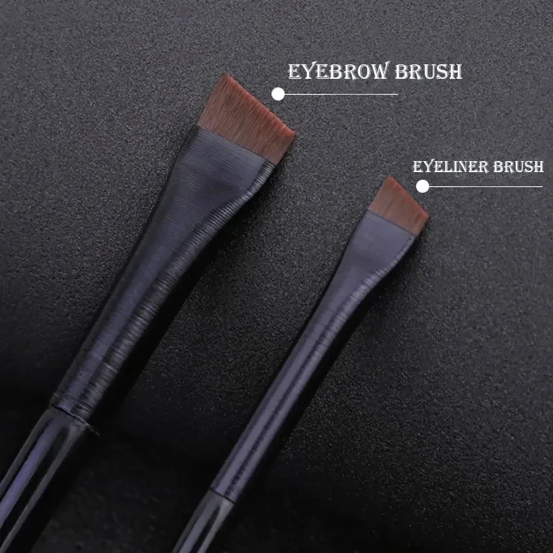 1/2/3/4pcs Eyeliner Makeup Brush Set Fine Liner Brushes Professional Angled Eyebrow Brush High Quality Brow Contour Makeup Tool