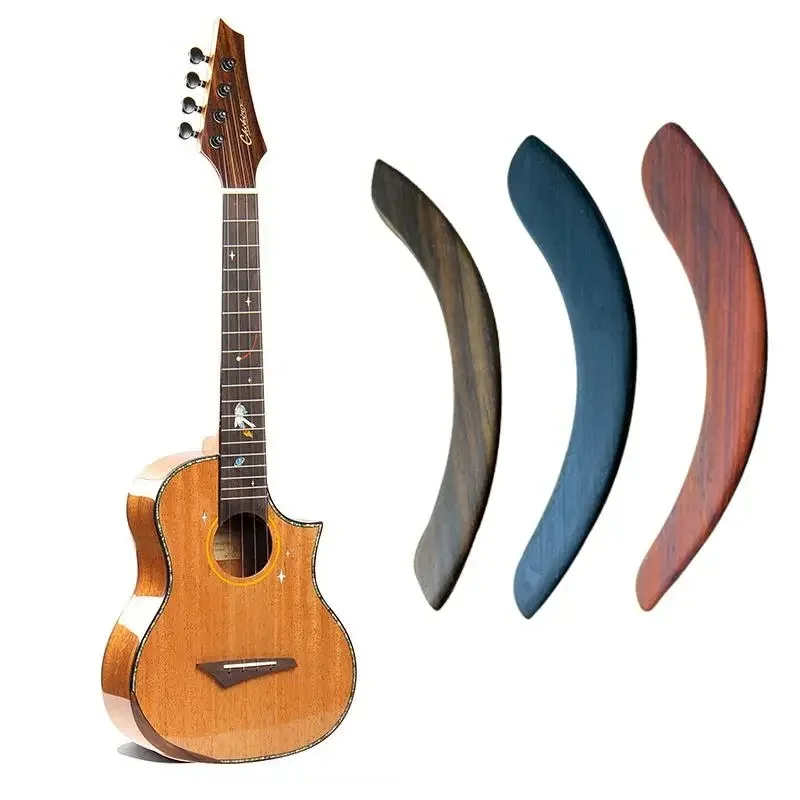 1Pc Classical Folk Acoustic Guitar Armrest Wooden Arm Rest DIY Self Adhesive Acoustic Guitar Armrest Replacement Accessories