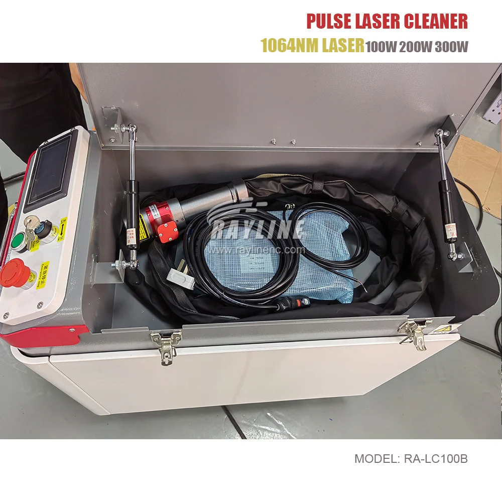 Mesin Pembersih Laser Serat Portabel Penghilang Karat Aspek Logam Bersih Pembersih Laser Besi Baja Penghilang Karat Kepala yang Dapat Disesuaikan