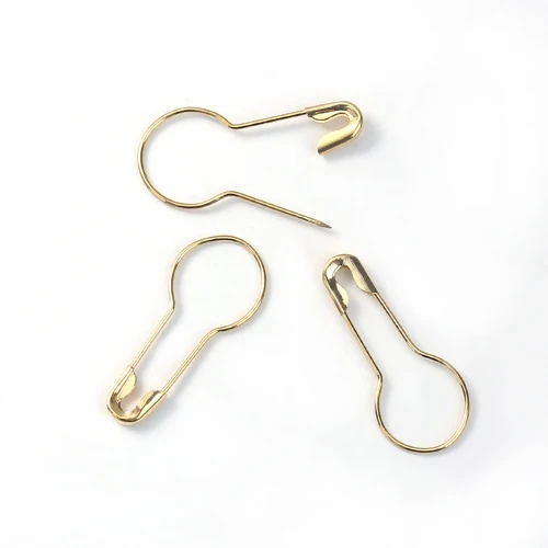 100-500pcs Safety Pins Gourd Shape Metal Clips Marker Tag Gourd Pins Safe Craft Knitting Cross Stitch Holder DIY Sewing Kit