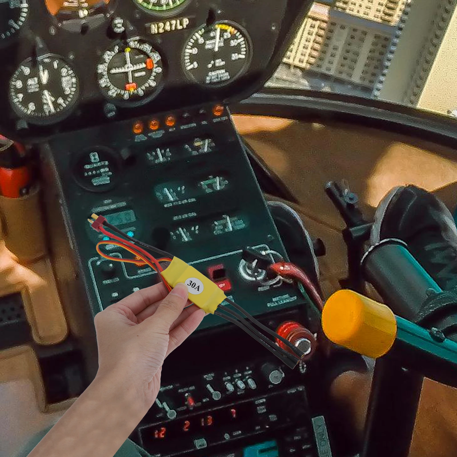 30A ESC continu 30A rafale 40A 45x24x11mm RC hélicoptère Drone quadrirotor moteur contrôleur régulateur de vitesse électronique