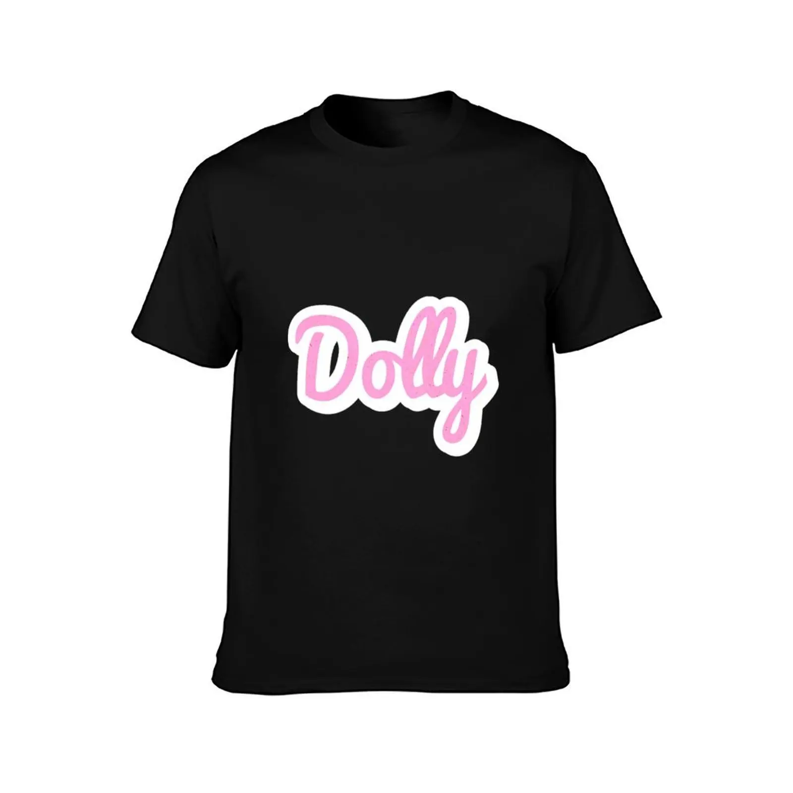Dolly cartoon PINK BY CALLISC T-Shirt, Summer Casual Cotton Tee, Oversized Streetwear Tops, Vintage Graphic Print, 100% Cotton