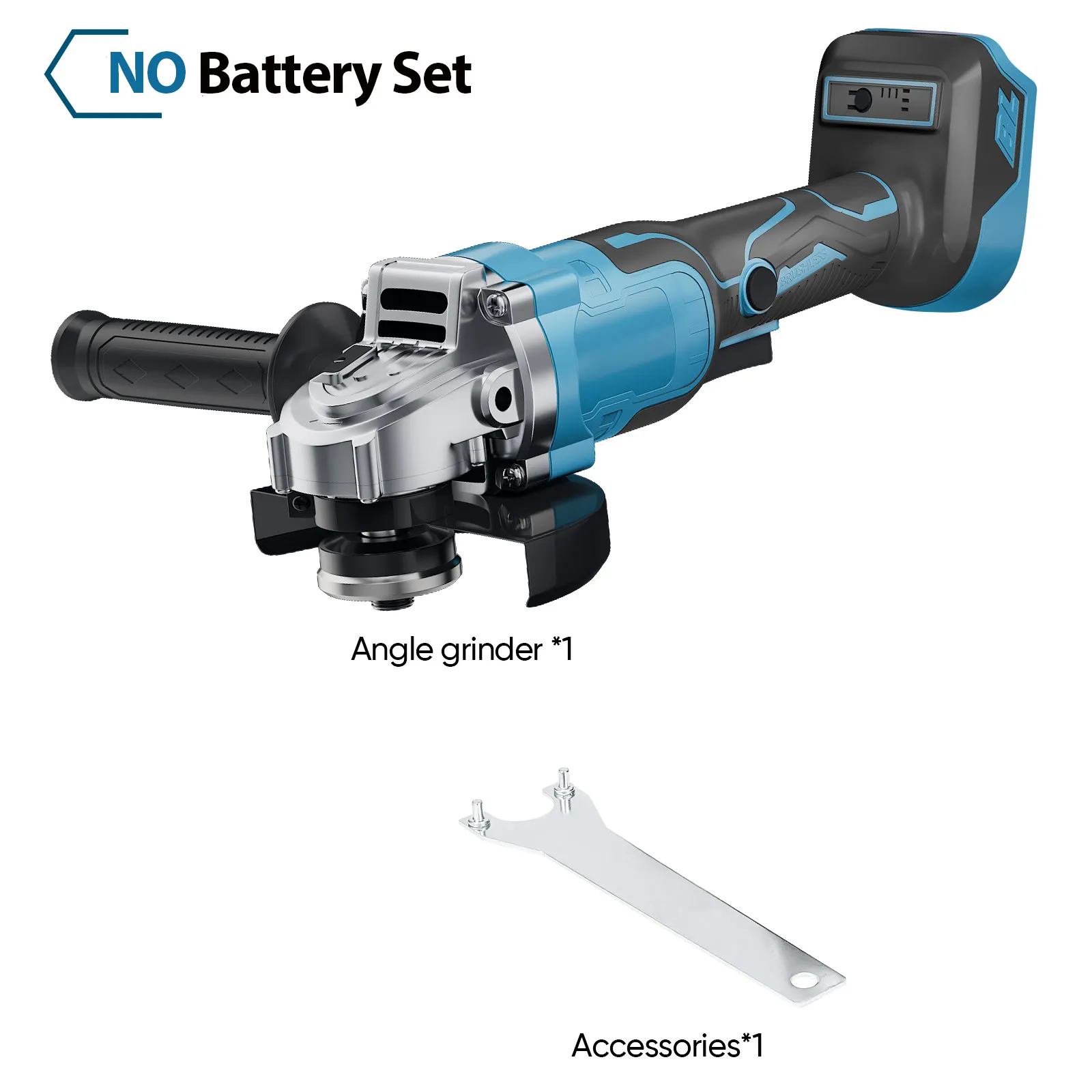 12000 RPM 125MM Borstelloze Elektrische Slijptol met Variabele Snelheid, Snijmachine, Houtbewerkingsgereedschap voor Makita 18V Accu
