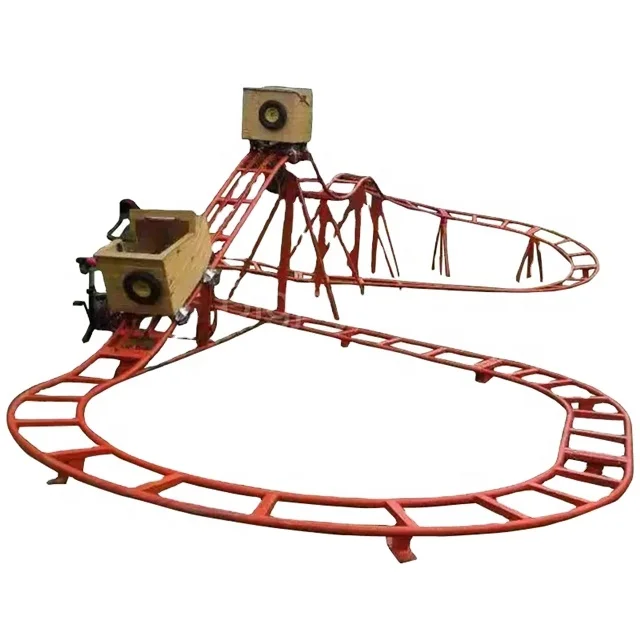 Parent-child Interaction Amusement Park Equipment Kids Small Roller Electric Climbing Car Mini Shuttle Ride for Sale