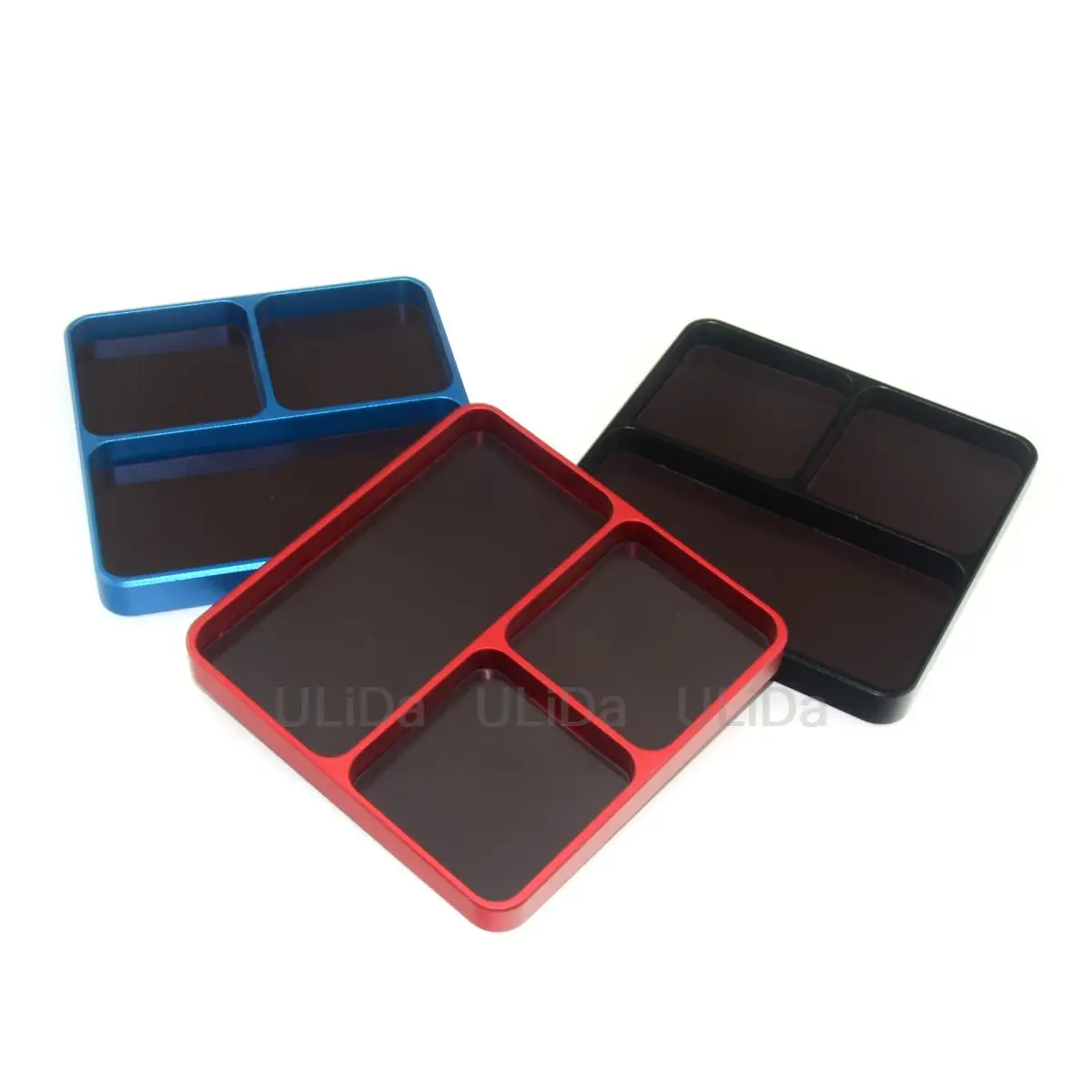 

Поднос для винтов из алюминиевого сплава, магнитная пластина для хранения инструментов, квадратный ящик для обслуживания для радиоуправляемых автомобилей, грузовиков, аксессуары