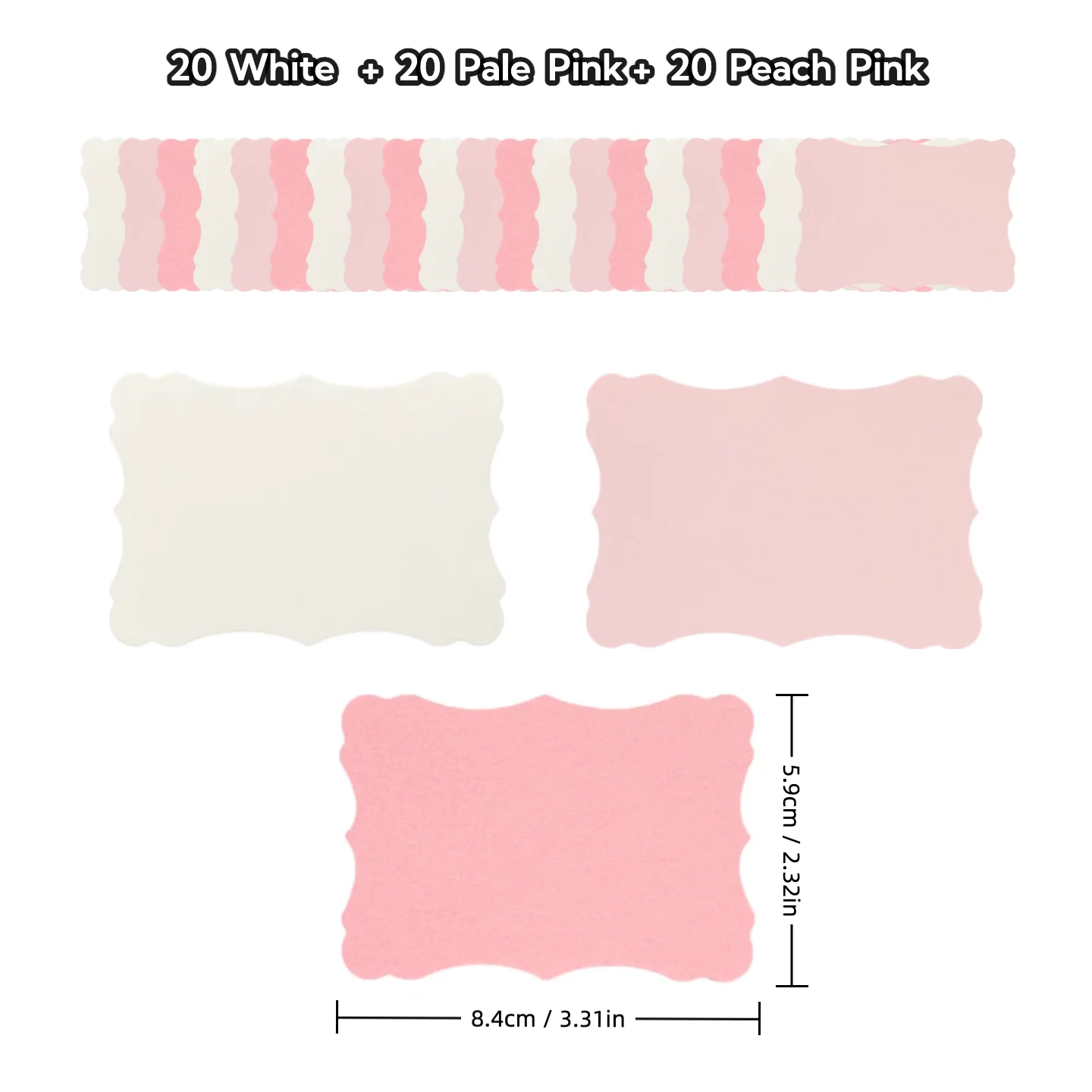 

Клиренс! 60 шт. розовые, белые градиентные маленькие пустые открытки, новогодние рождественские поздравительные открытки, подарочная пригласительная открытка на свадьбу