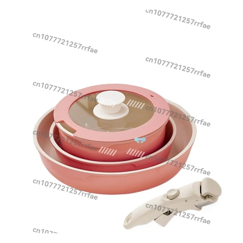 

5PCS Aluminum Utensil Sets, Non-stick Soup & Frying Pans