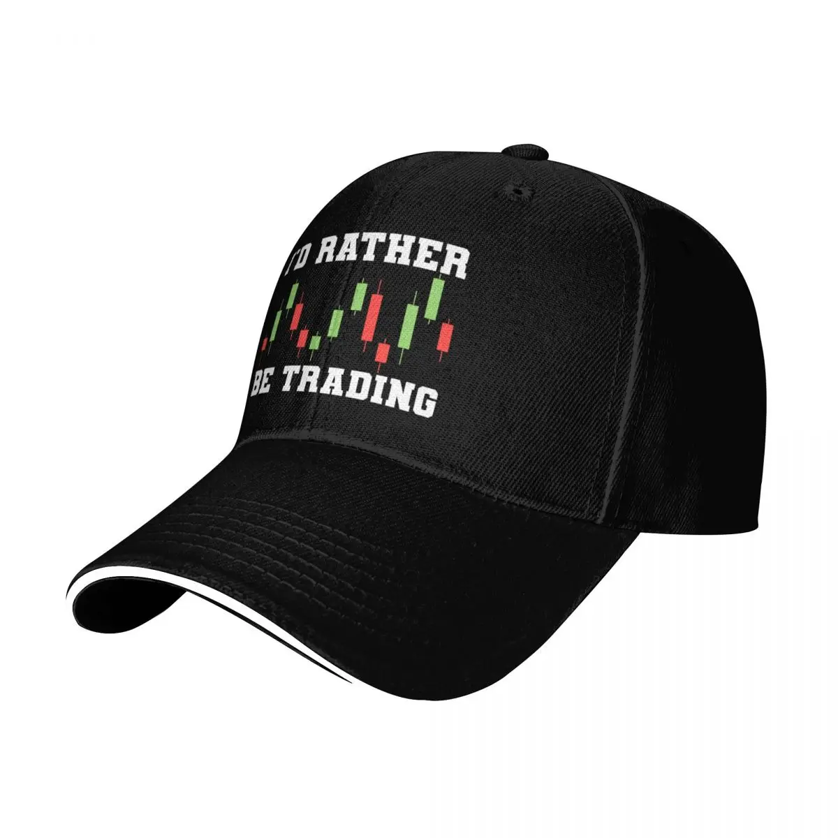 I'd Rather Be Trading Baseball Cap Vintage Retro Embroidered Lightweight Packable Gift for Him Her