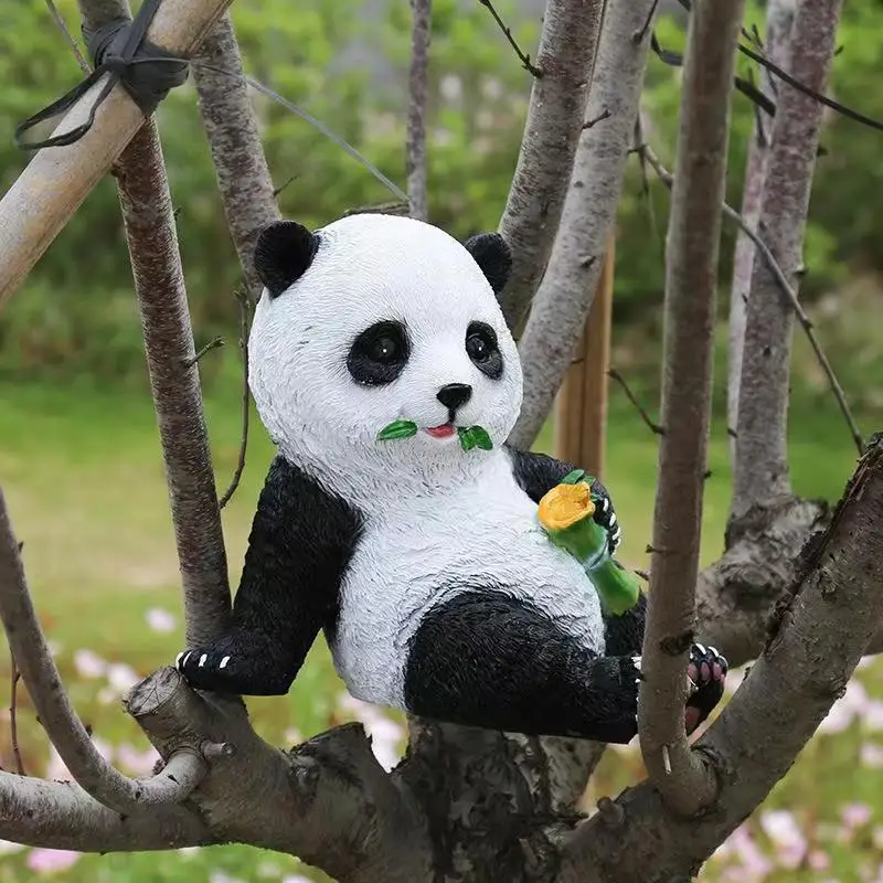 

Courtyard ornaments, outdoor lawn sculptures, resin crafts, panda ornaments, garden decoration sculptures for landscaping