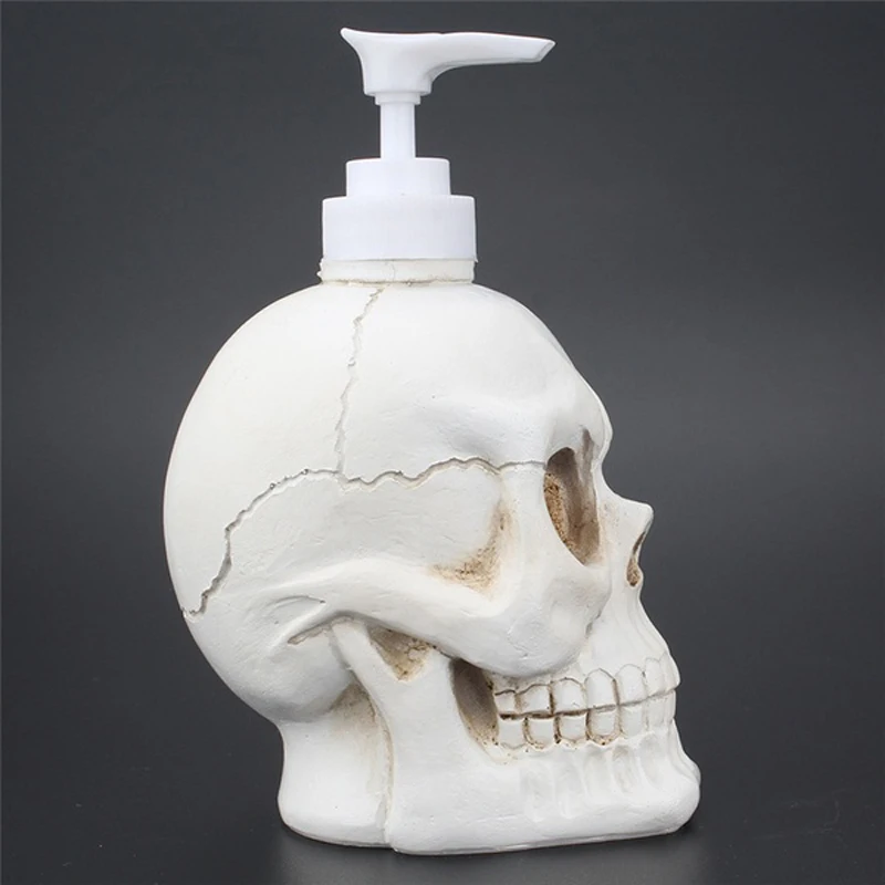 350ML Shampoo Skull Liquid Bottle Shower Gel Dispenser Halloween Decoration