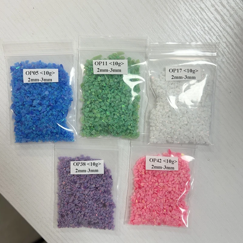 

Crushed Opal Chips Glitter Crush/Powder Various Colors For Nail Art DIY Decoration
