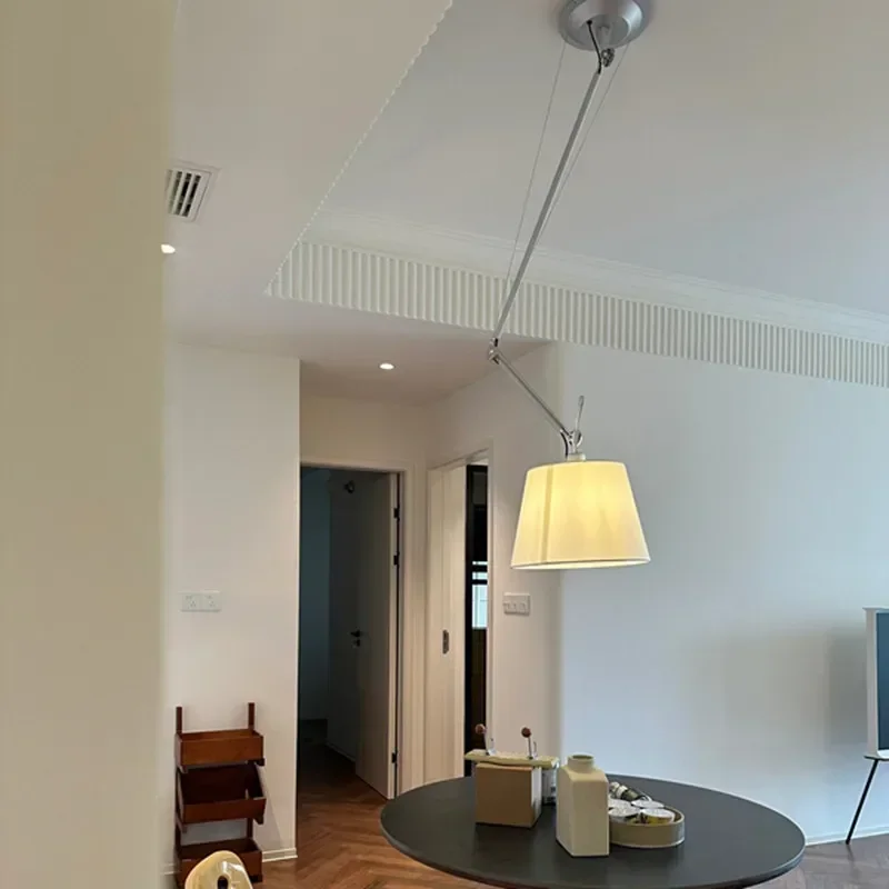 Home Decor Pendant Lamp Retractable Shifting Rocker Arm Nordic Creative Led Lights Bedroom Dining Room Studio Fixture Lighting - Image 3