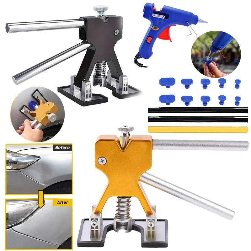 

Car Dent Puller Kit - Paintless Dent Remover for Auto Body, SUV, Truck, Car & Refrigerator DIY Repair Tool Set