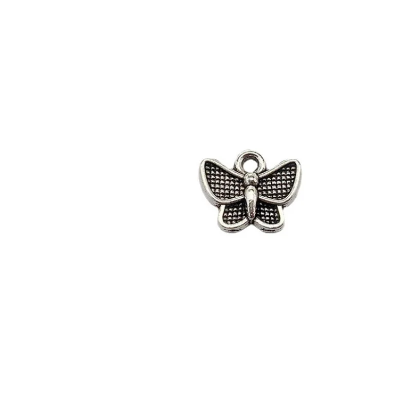 Factory 100Pieces Combined  13mm Butterfly Earrings Bracelet Necklace Clothing Gift Decoration Bookmark Material Pendant