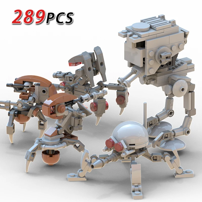 MOC Space Movie All Terrain Scout Transport War Building Blocks Toys 289 Pieces Combat Robot Mecha Bricks Model Birthday Gift