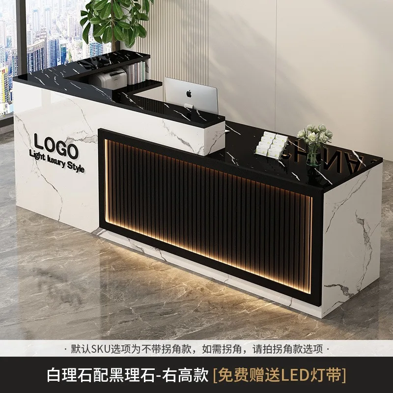 SJN high-end light luxury checkout page reception desk bar table dessert shop hair salon milk tea shop front desk