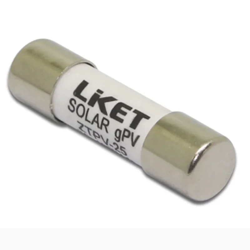High Voltage Photovoltaic DC Fuse Tube ZTPV-25 10x38mm R015 Core 25A 30A 32A for Solar gPV Energy System