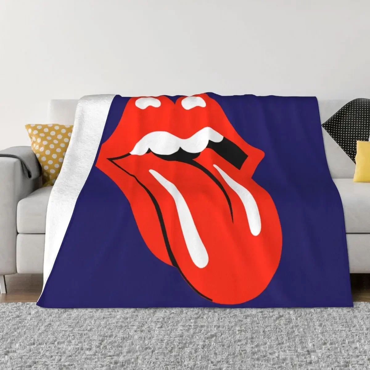 

Band Retro Blanket Flannel Spring/Autumn Rock Music Ultra-Soft Throw Blankets for Bedding Bedroom Bedspread