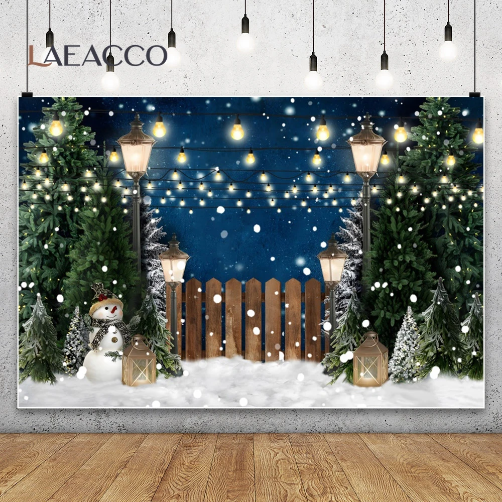 Christmas Wood House Photo Backdrop Winter Snow Forest Xmas Tree Decor Kids Portrait Indoor Photography Background Room Decor