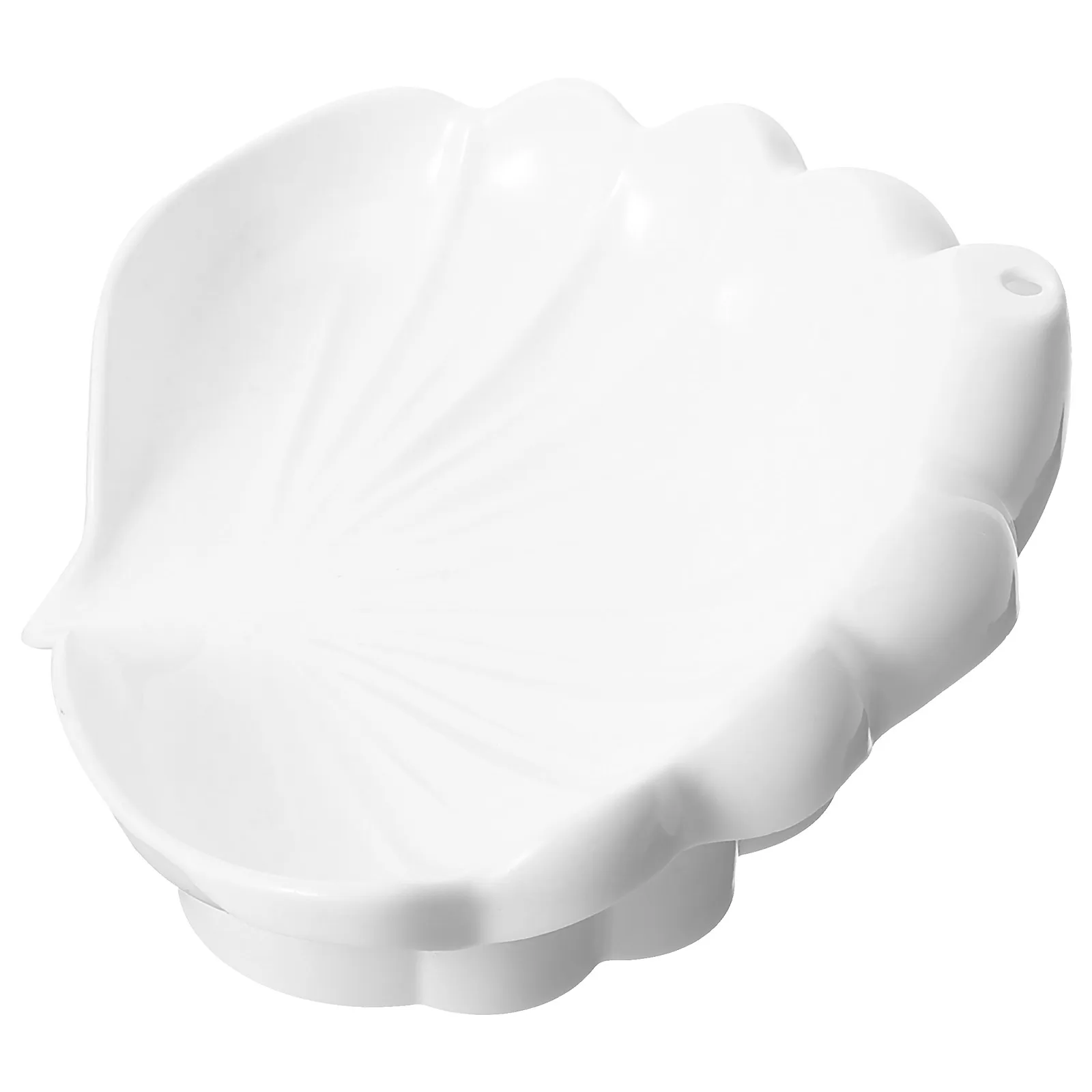 Seashell Soap Dish Plastic Soap Holder Countertop Soap Tray Bathroom Shell Soap Box Hand Dispenser Drain Rack 16.8X13.2X5.3cm