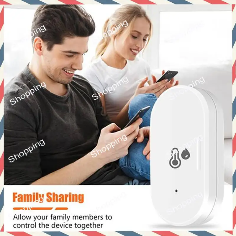 M20K 2Pcs Tuya Zigbee Smart Temperature & Humidity Sensor Outdoor Hygrometer Thermometer Mini Temperature Humi