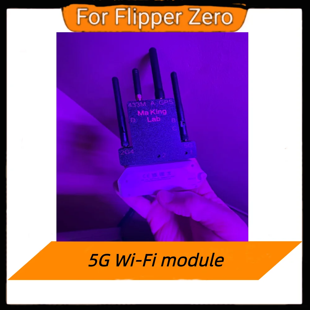 플리퍼 제로 5G 와이파이 모듈 4-in-1: 433M (CC1101) / ESP32-C5 프레데터 모듈 / GPS 위치 모듈 / 2.8인치 스크린 프레데터