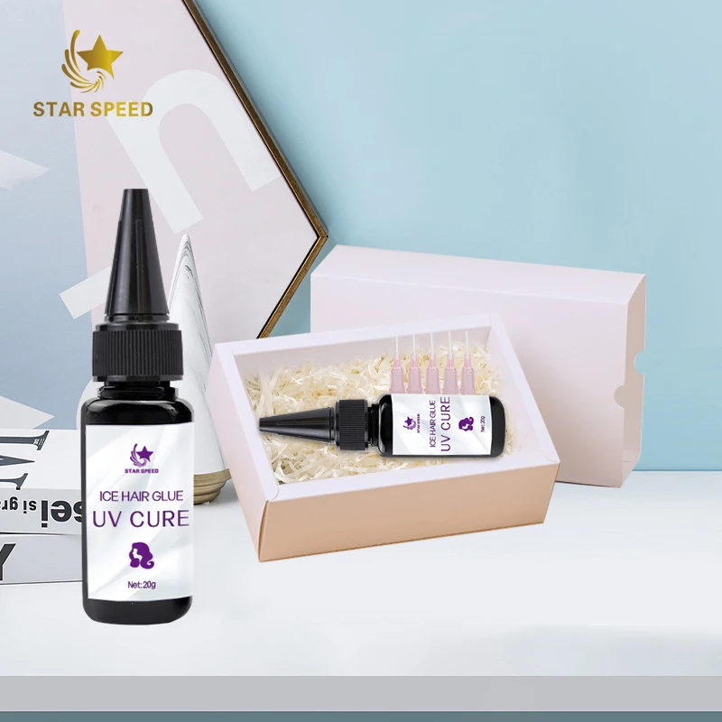 

Star Speed 10D Extension Resins Hair Glue New UV Glue Strength Waterproof Uv Light Hair Extensions Uv Glue Hair Extension