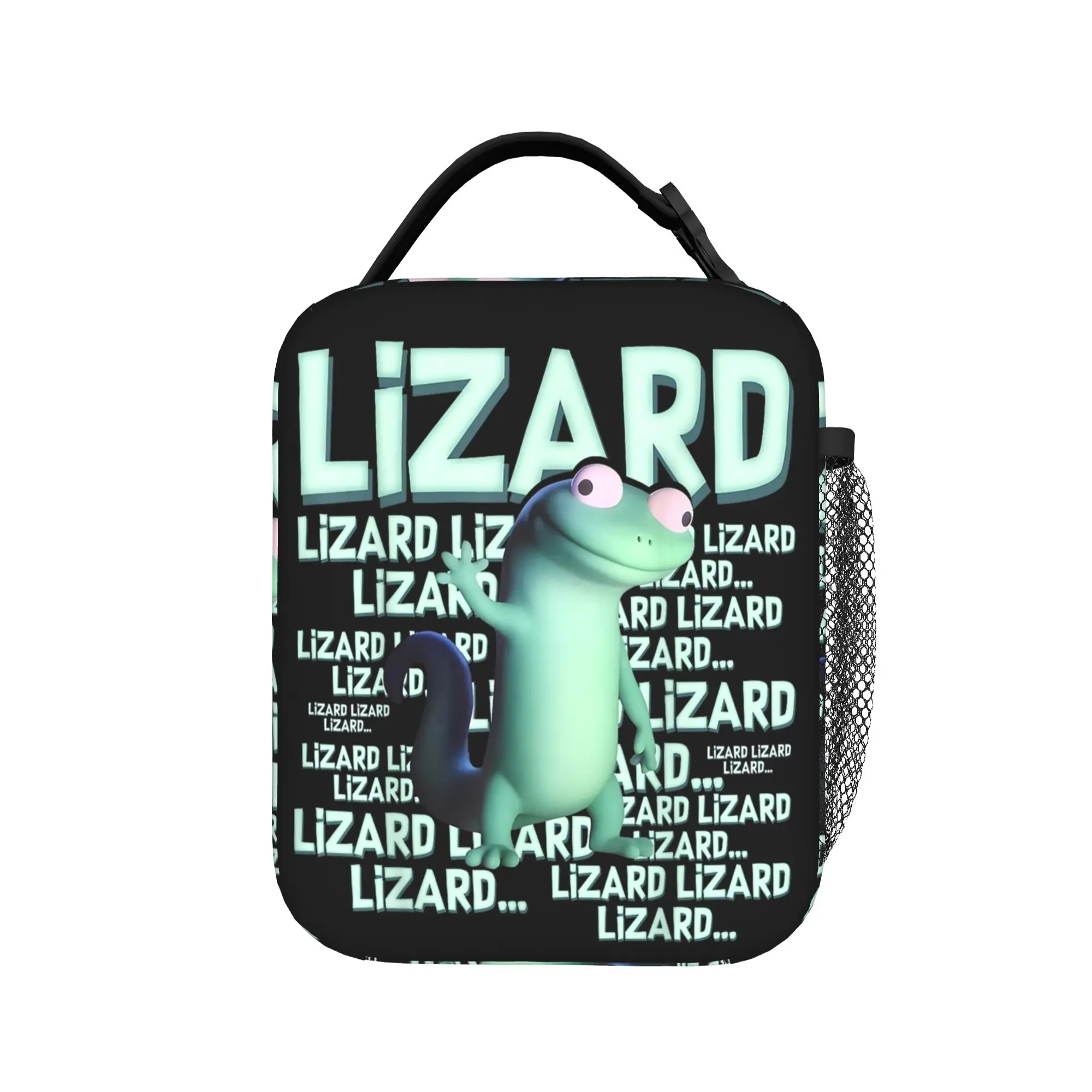 Lizard Weirdcore Tom Lizard Insulated Lunch Bag Thermal Bag Reusable,Lunch Container Hoppers Leakproof Tote Lunch Box