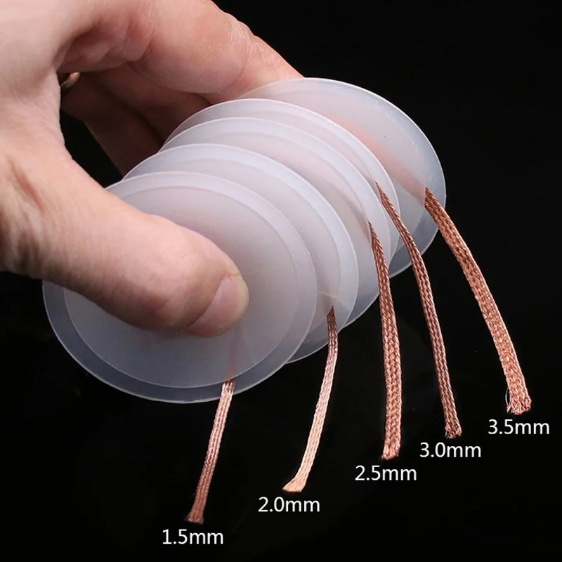 1.5mm 2mm 2.5mm 3mm 3.5mm Width 1.5M Length Desoldering Braid Welding Solder Remover Wick Wire Lead Cord Flux BGA Repair Tool