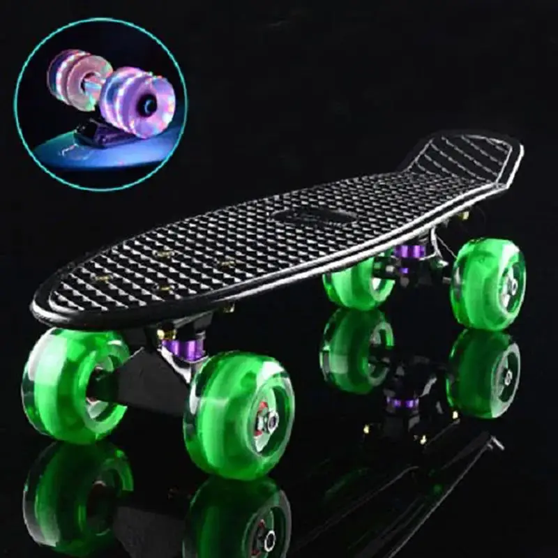 Penny Board Skateboard, Flash Wheel, Mini Fish Board, City Cruiser, Retro Skate Scooter, Fashion Complete Skate Boards, 22\