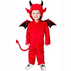 Umorden Unisex Child Kids Toddler Red Devil Demon Costume Cosplay for Boys Girls 2-3T 3-4T 4-7T
