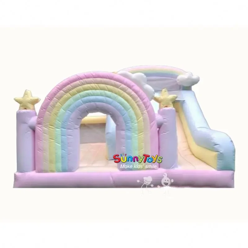 

New style China Factory Customized size with swimming pool inflatable water park inflatable pool with slide for kids