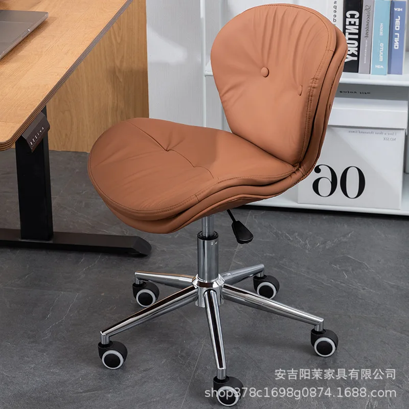 Light luxury leather computer chair, comfortable backrest swivel chair, boss chair, adjustable office chair, roller chair