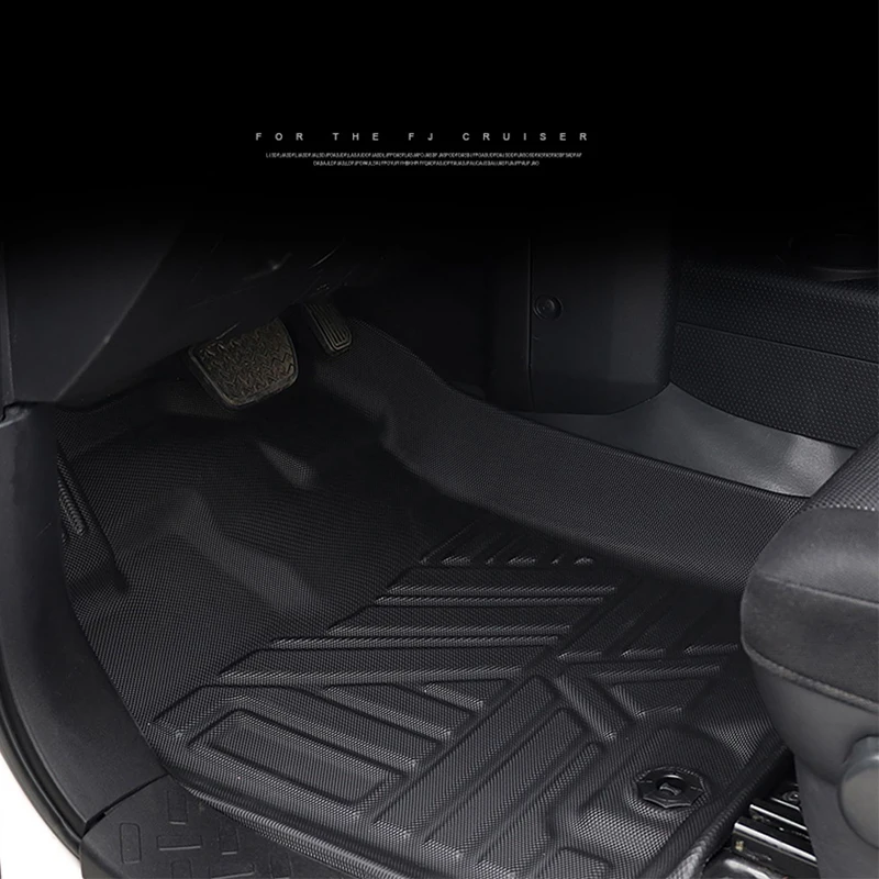 For Toyota FJ Cruiser Waterproof Foot Pads Floor Mat Car Floor Mat Trunk FJ  Auto Mats & Carpets Cover Car Accessories