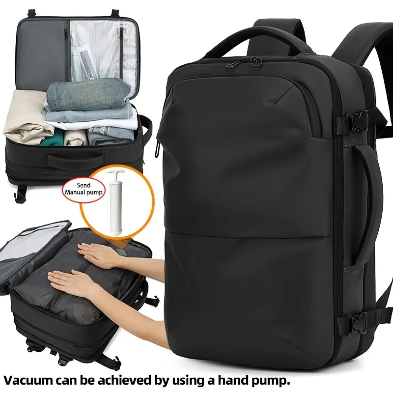 

Мужской и женский вакуумный многофункциональный водонепроницаемый рюкзак для ноутбука большой емкости с расширяемым рюкзаком