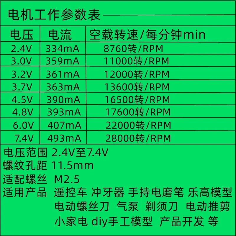 FK280SA-3740 DC Motor High-speed, High-torque and Strong Magnetic Carbon Brush Remote Control Car Model Grinder Shaver