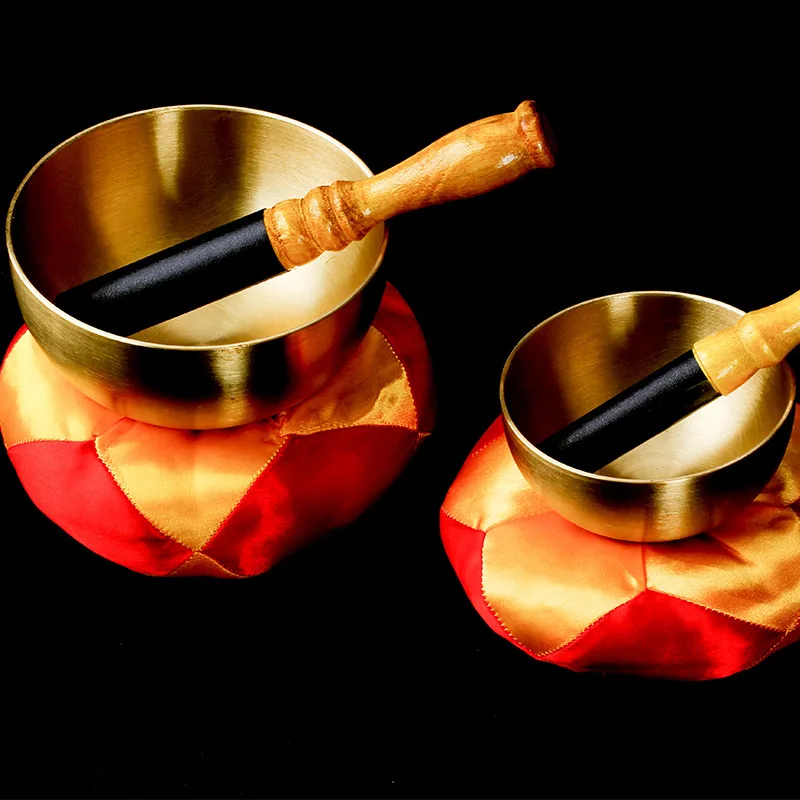 YUN QI MUSIC Bol chantant tibétain fait main en cuivre de l'Himalaya, instrument spirituel pour chant bouddhiste, yoga, méditation, guérison, équilibrage des chakras, pleine conscience, livraison rapide UE