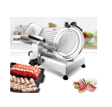 High Quality 250mm Automatic Frozen Meat Slicer 220V Motor Bakery & Winery Use Good Kitchen Equipment For Food Processing