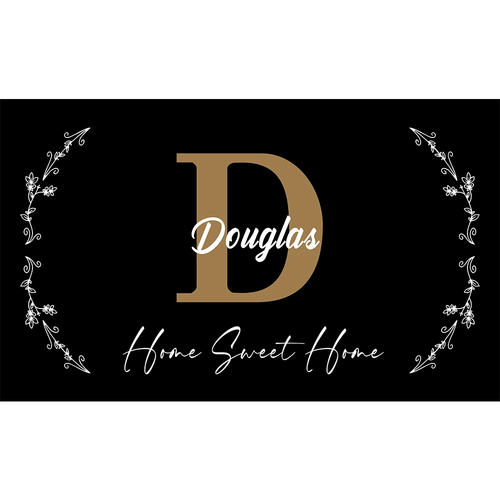 

Home Sweet Home Doormat Funny Custom Door Mat Family Name Mat Non slip Rubber Backing Outdoor Entrance Floor Mat Decorative Rugs