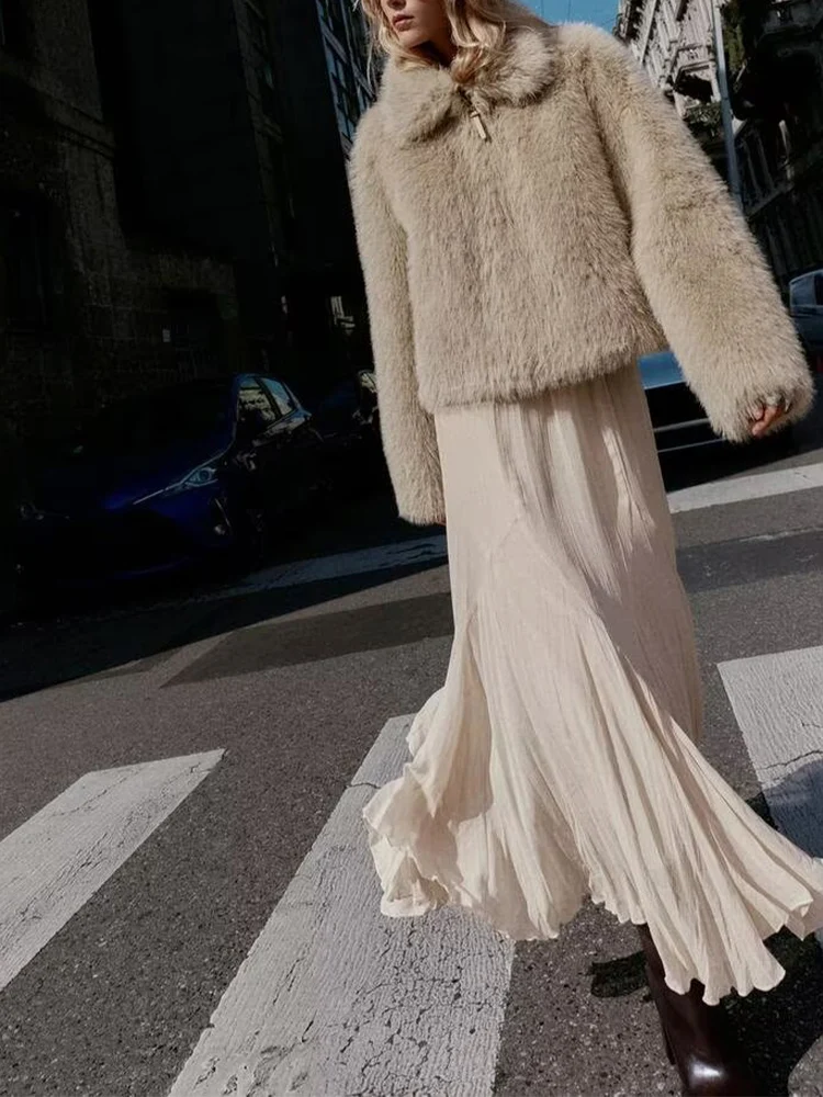 

Европейский и американский стиль, осенне-зимняя новая модная тенденция, женская одежда, универсальная короткая куртка на молнии с эффектом искусственного меха