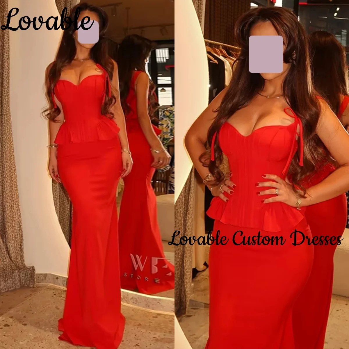 

Evening Dresses Luxury Customize Sheath Sweetheart Floor-Length Ruffle Prom Dresses Zipper Up Sleeveless Vestidos De Fiesta