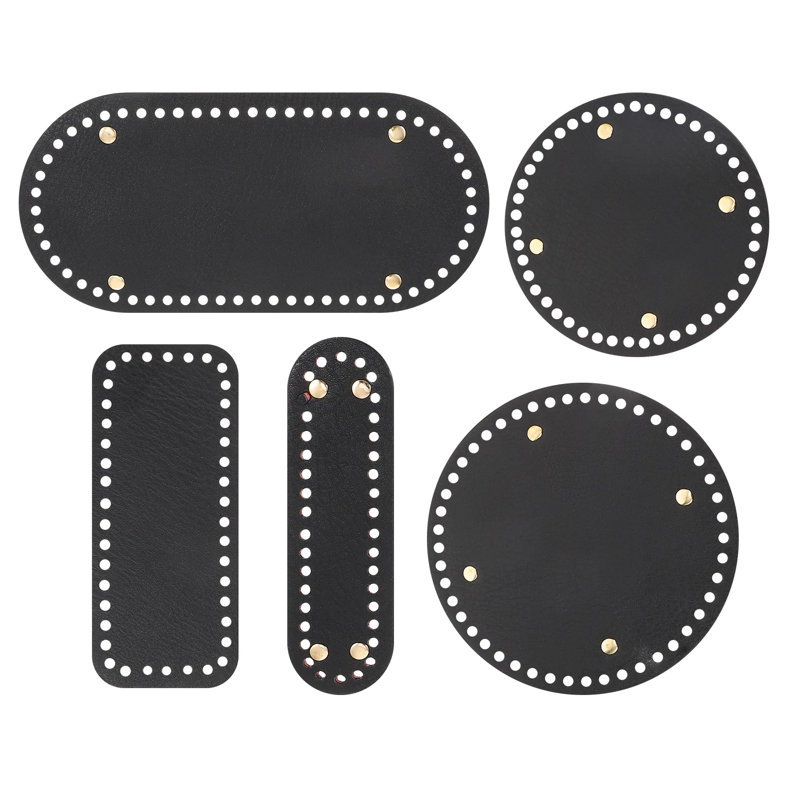 

5 Pcs Bottom Liners Durable PU Bag Bottom Insert Tote Accessories Smooth Corners Practical Daily Use Craft Sewing