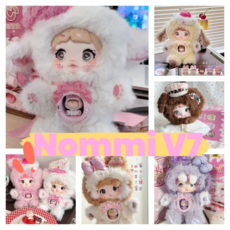 

Original V7 Nommi A Bite Of Sweetheart Series Blind Box Surprise Box Cute Trendy Vinyl Model Doll Backpack Pendant Girls Gift