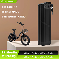 For Lafly-R8 Ridstar MN26 Electric Bicycle Battery Akku 48V 15Ah 20Ah Replacement Battery for Cmacewheel GW20 Gerpsi D1 Ebike