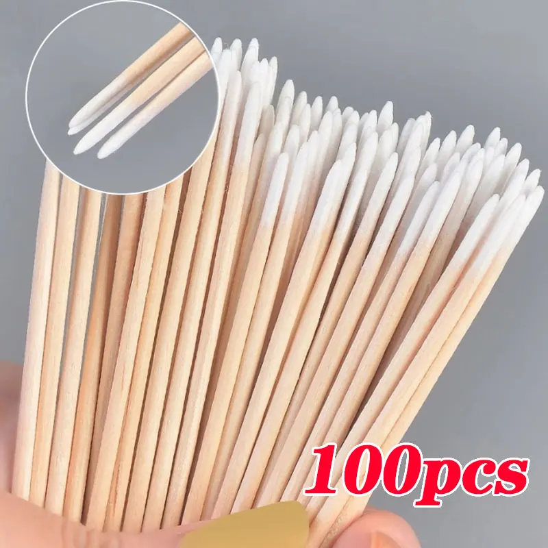 Nagel Orange Holz Sticks 100/500 Stücke Doppelkopf Nagelhautschieber Entferner Pediküre Maniküre Sticks Werkzeug 11,5 cm Strass Picking
