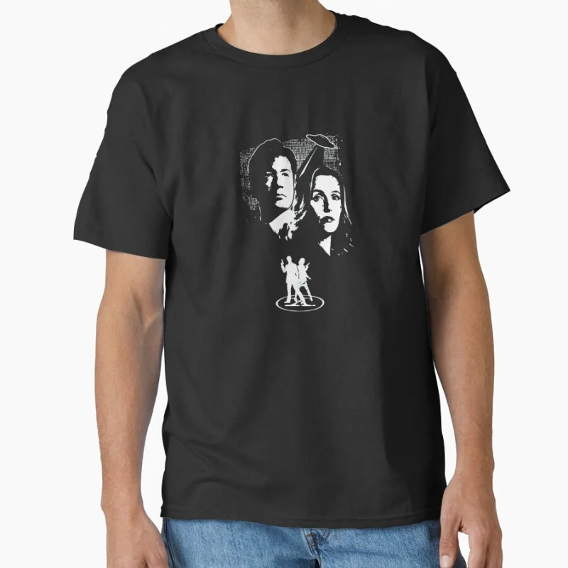 

Copy of Mulder and Scully Retro Sci fi The X-Files Trust No One Alien Gift T shirt for man Large size Tops Graphic Clothes